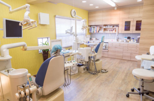 ①外観②受付③診療室