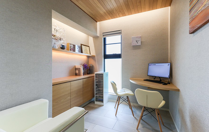 カウンセリング室にてお悩みなどどを医師にお伝えください