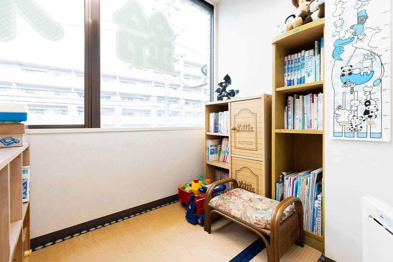 お子様連れでも安心のキッズスペース