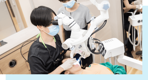 少ない治療回数で最大の効果を得られるよう、効率的かつ精密なアプローチを行っています