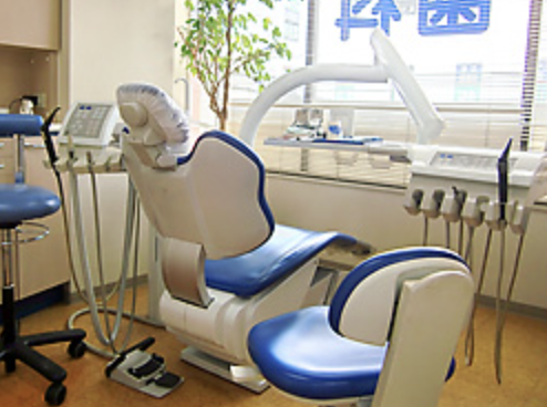 ①診療室、②待合室、③入口