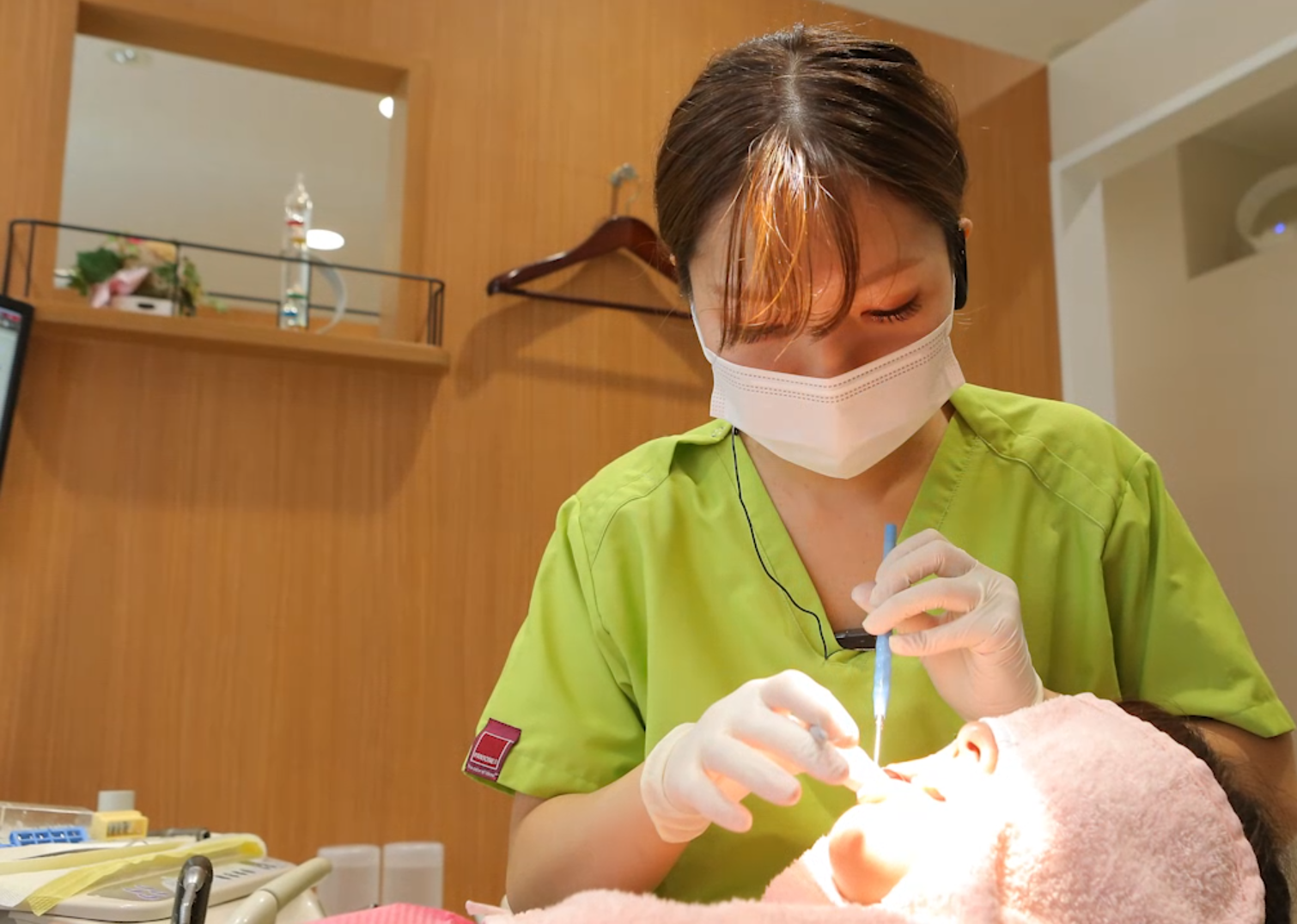 小児歯科治療の様子
