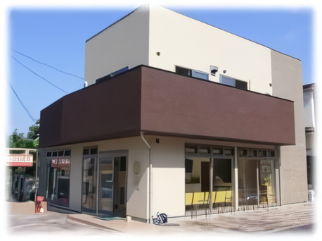 ①外観②待合室③診療スペース