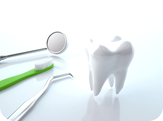 ①外観イメージ②予防歯科を重視しています③訪問歯科にも対応