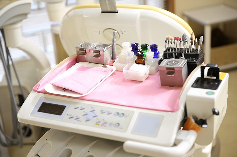 治療に使われる器具の衛生管理は徹底されています