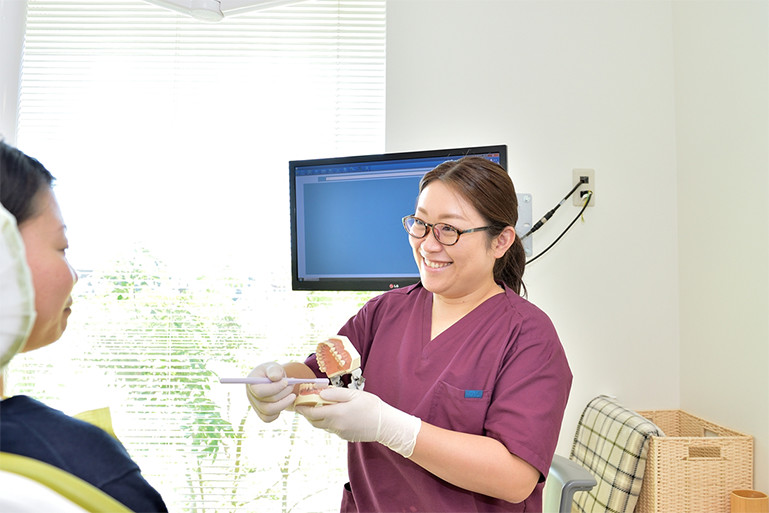 衛生士によるブラッシング指導