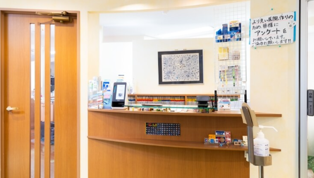 ①受付②待合スペース③キッズスペース