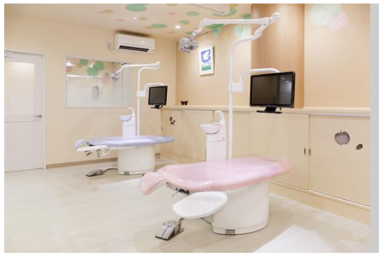 ①外観②待合い③診療室