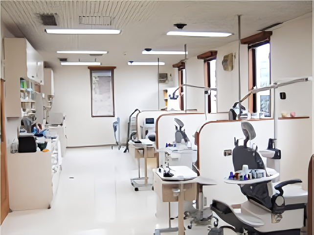 ①待合室②治療室③外観