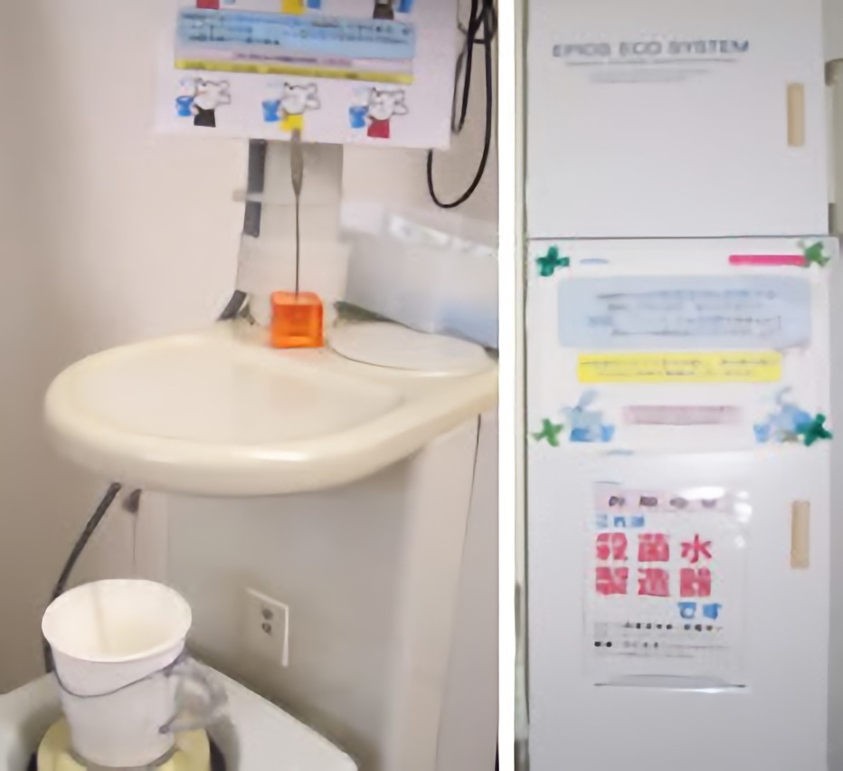 ①口腔内カメラ②殺菌水システム③ダイアグノデント