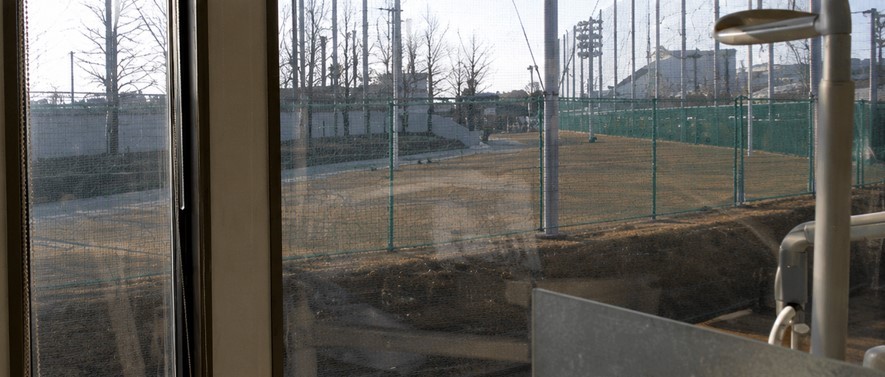外の景色を見ながらリラックスできます