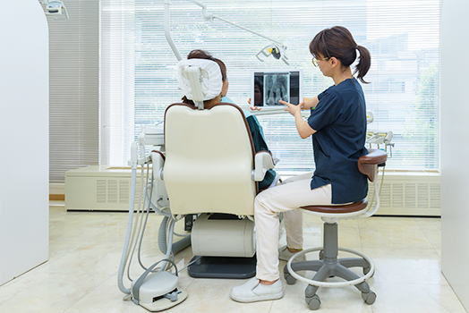 ①入り口②診察室③待合室