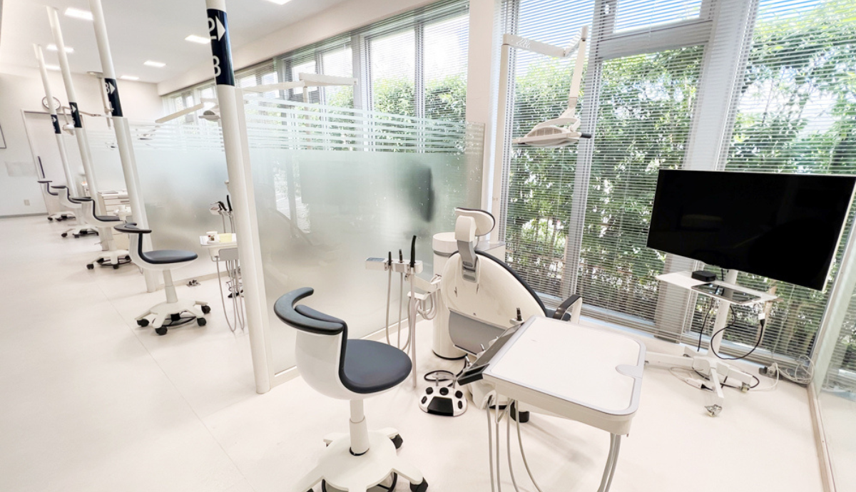 ①田内歯科医院②受付③診察室