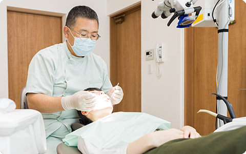 よしざわ歯科医院では、むし歯部分だけを削り、できるだけ健康な歯を残すことを目指しています