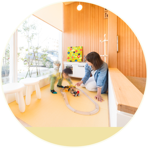 ①受付②待合室③キッズスペース