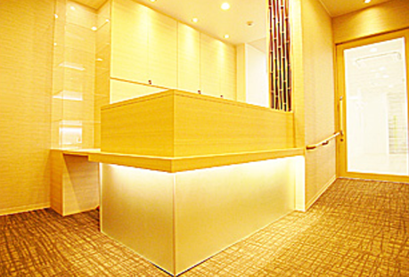 ①外観②受付③治療室