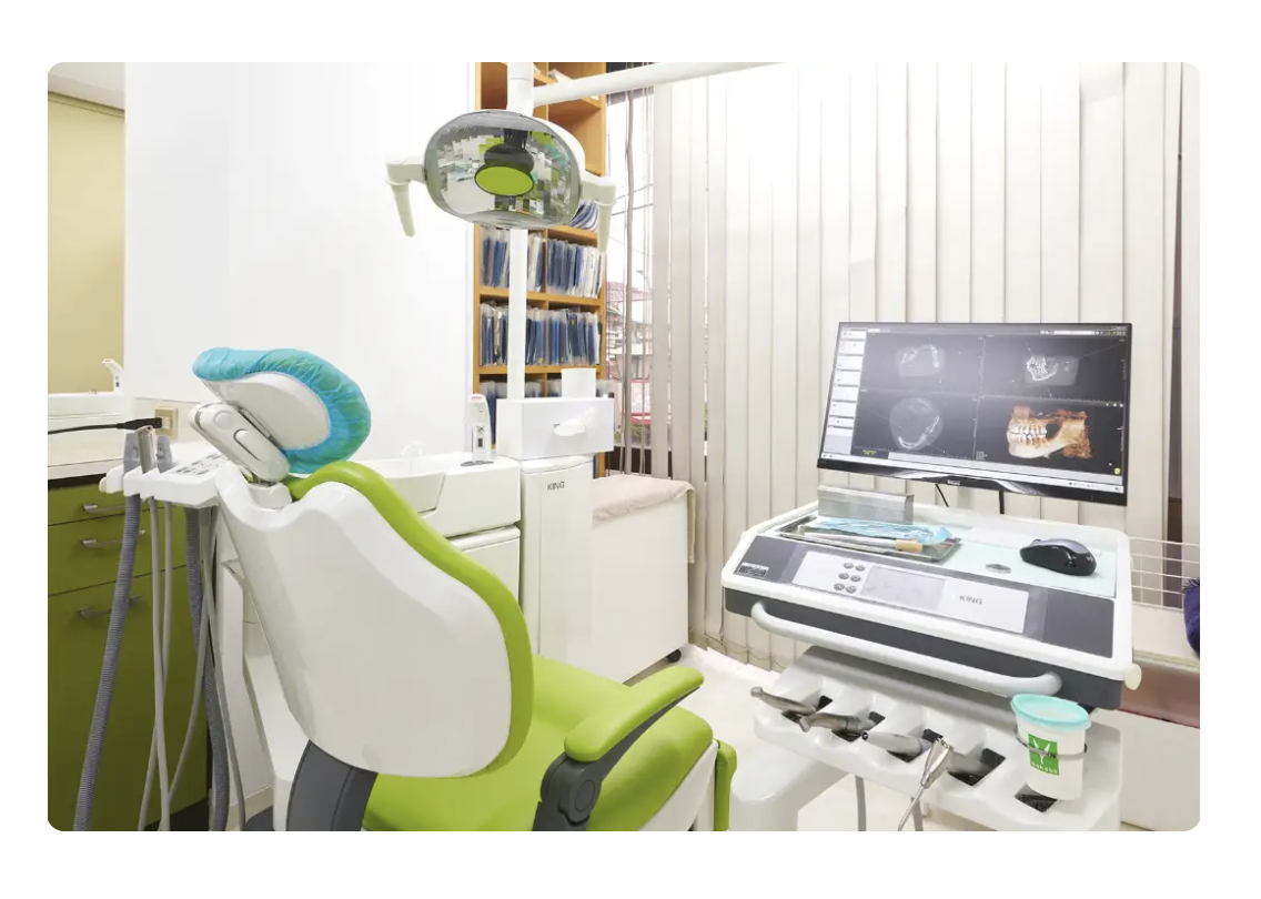 ①見えない口の中に見える治療を ②診療台 ③診療時間