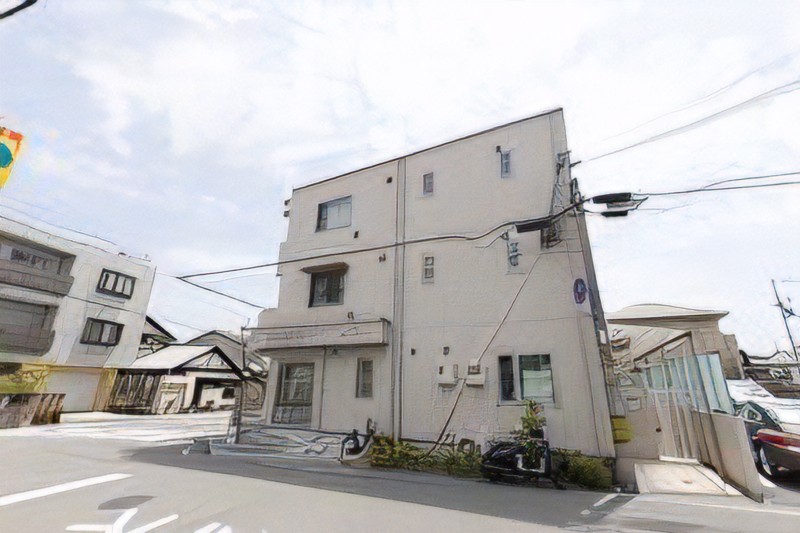 ①クリニック外観②受付③診療室