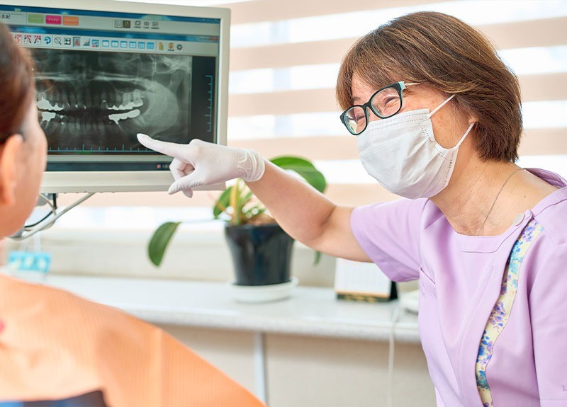 ①院長②駐車場③キッズスペース