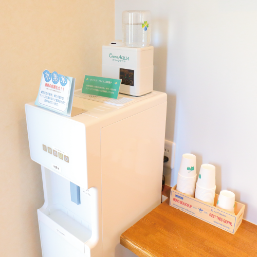 治療を待っている間は水素水でリフレッシュできます