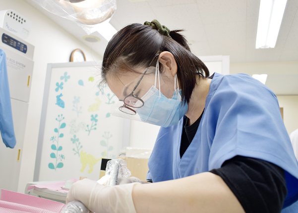 むし歯治療の様子