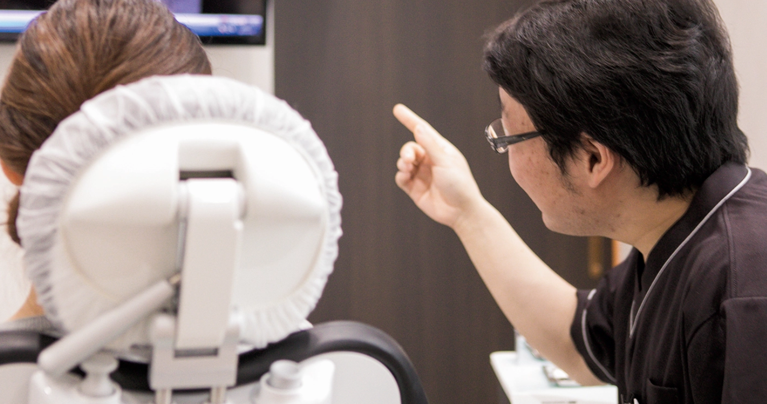 ①外観②待合室③分かりやすい説明をこころがけています