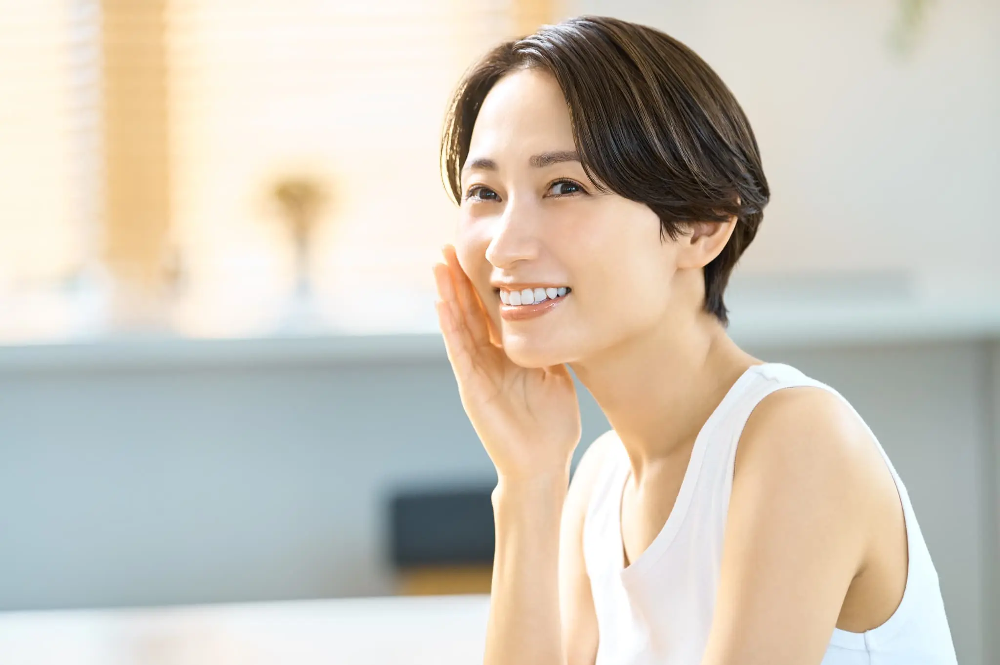 拡大視野を活用して切削範囲を最小限に留めています