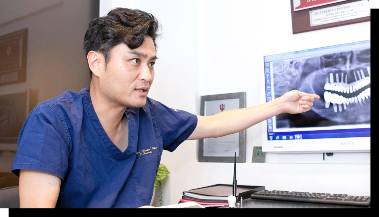 ①カウンセリング風景 ②診療風景 ③院内の様子