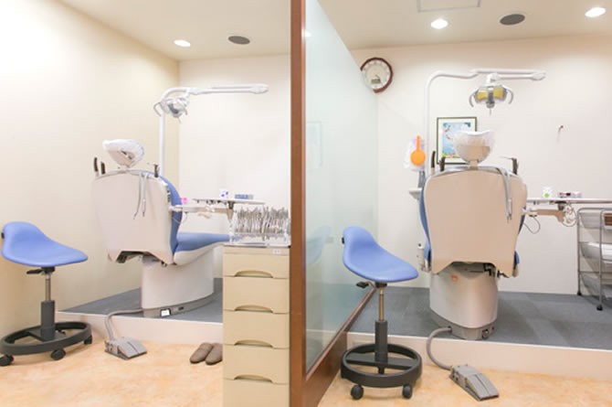 ①外観②受付③診療室