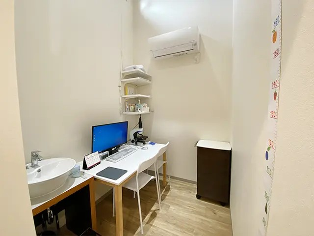 口腔機能管理室で口腔機能を検査