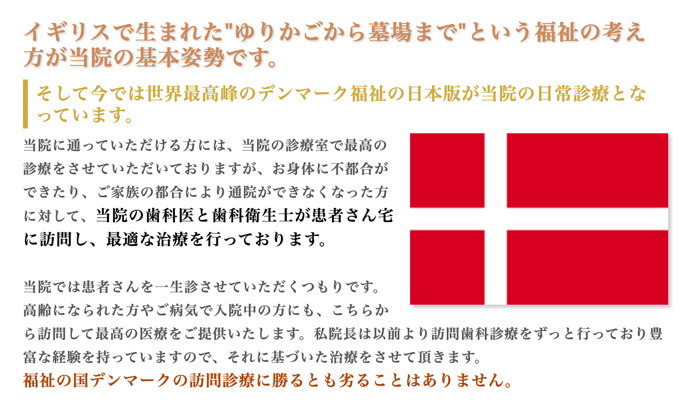 通院が難しい患者様にも歯科治療を受けていただけるよう訪問歯科診療を行っています