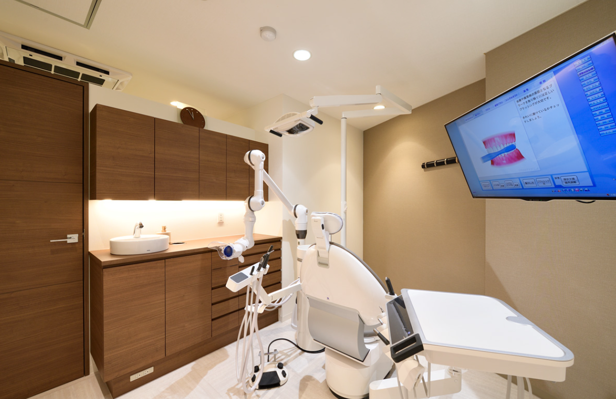 ①外観②受付③診療室