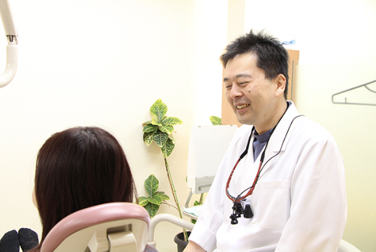 患者様が「80歳になっても20本以上の自分の歯を保つ」ことを目標に診療を行っています