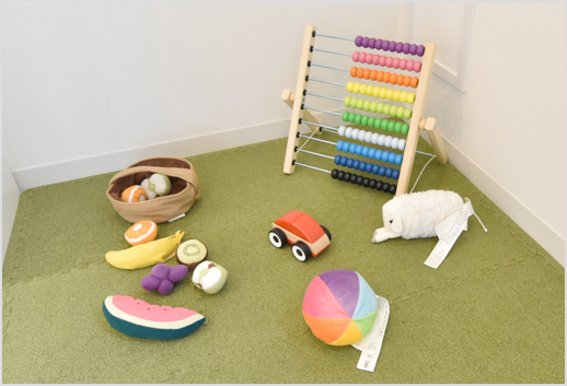 キッズスペースがあるためお子様が退屈せずに過ごせます