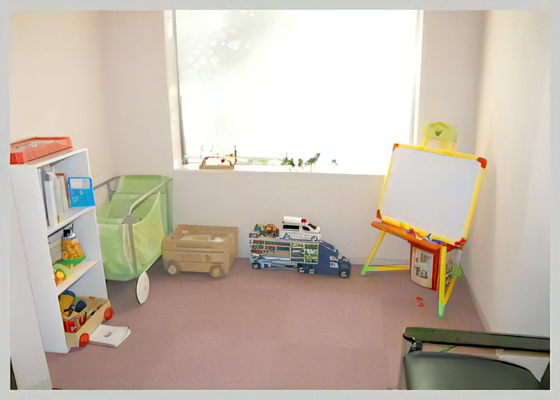 キッズペース完備でお子様連れも通いやすい