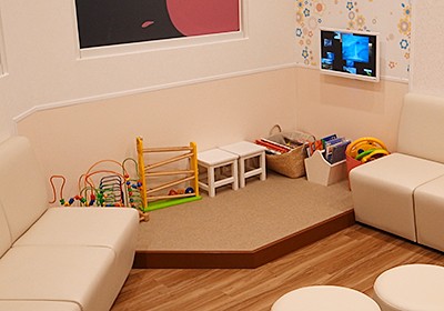 専用のキッズスペースがあるためお子様連れの方はご安心ください