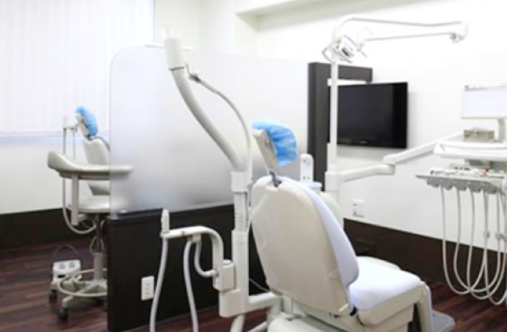 ①外観②待合室③治療室