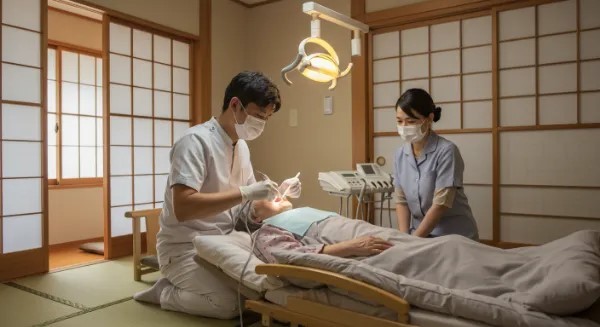 ご自宅でも義歯の調整が行えます