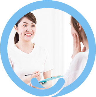 ①クリニック外観②医院雰囲気③医院画像