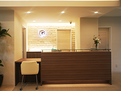 ①受付　②待合室　③診療室