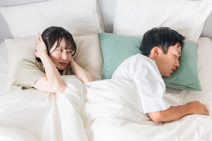 専用のマウスピースを用いて就寝時の気道を確保しています