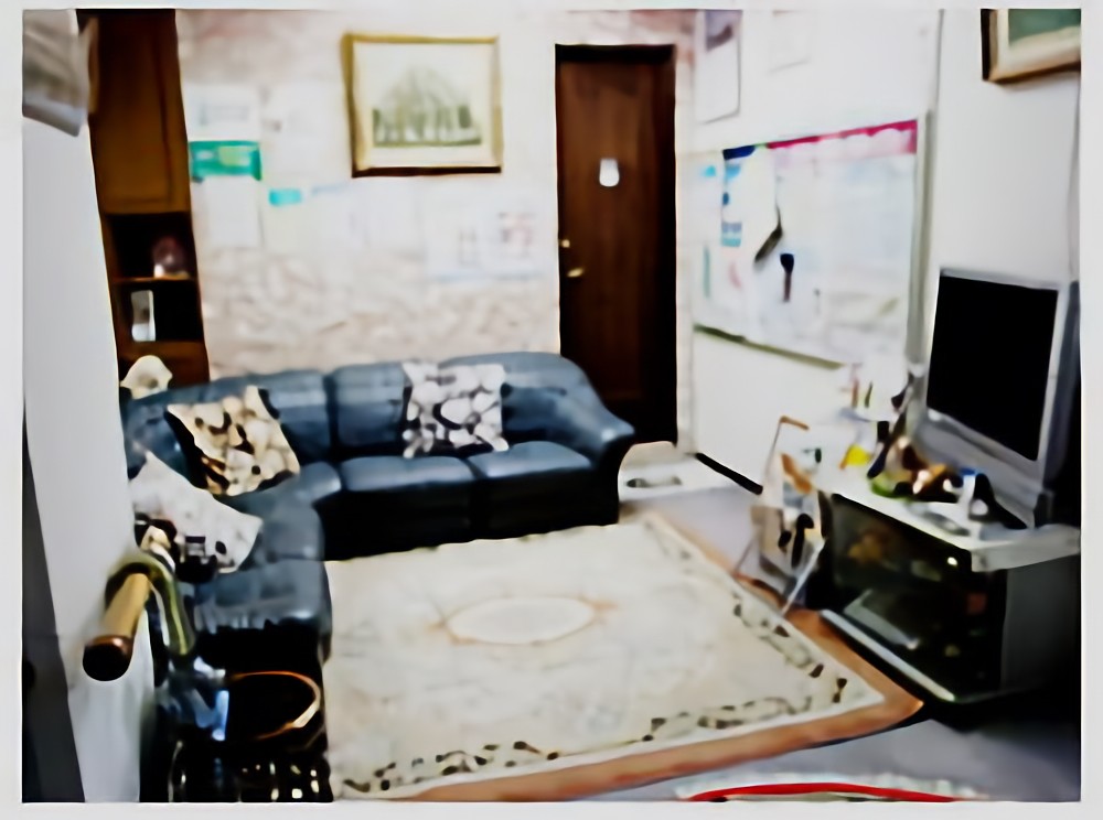 ①医院外観②受付③待合室