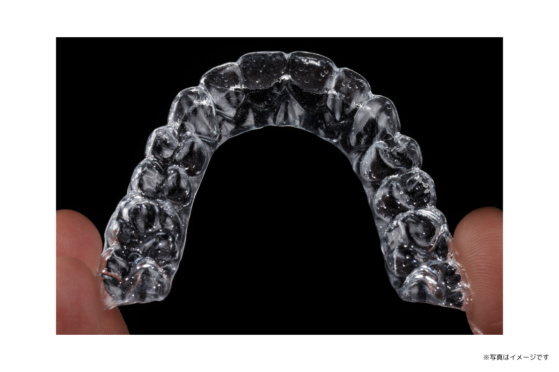 噛み合わせと歯列のバランスを確認しています