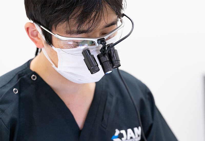 ①自分が受けたい治療を患者様に提供しています②できるだけ削らない治療を行っています③明るい待合室