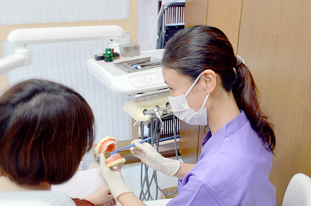 ブラッシング指導も行います