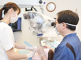 無菌根管治療を中心に歯性病巣感染の原因を徹底的に排除しています