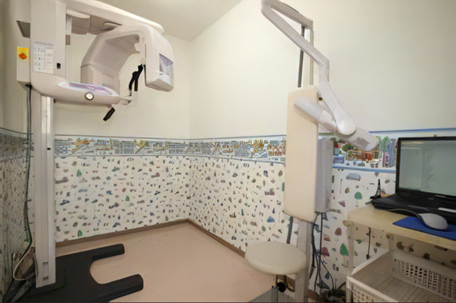 CCDセンサーを用いたデジタルレントゲンを採用