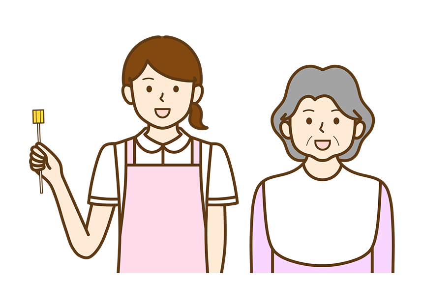 歯科医師と歯科衛生士がご自宅や施設へ伺い、外来診療に近い形で歯科医療を提供しています。