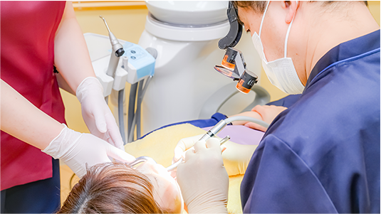 患者様の天然の歯をできる限り残していただきたいと考えております