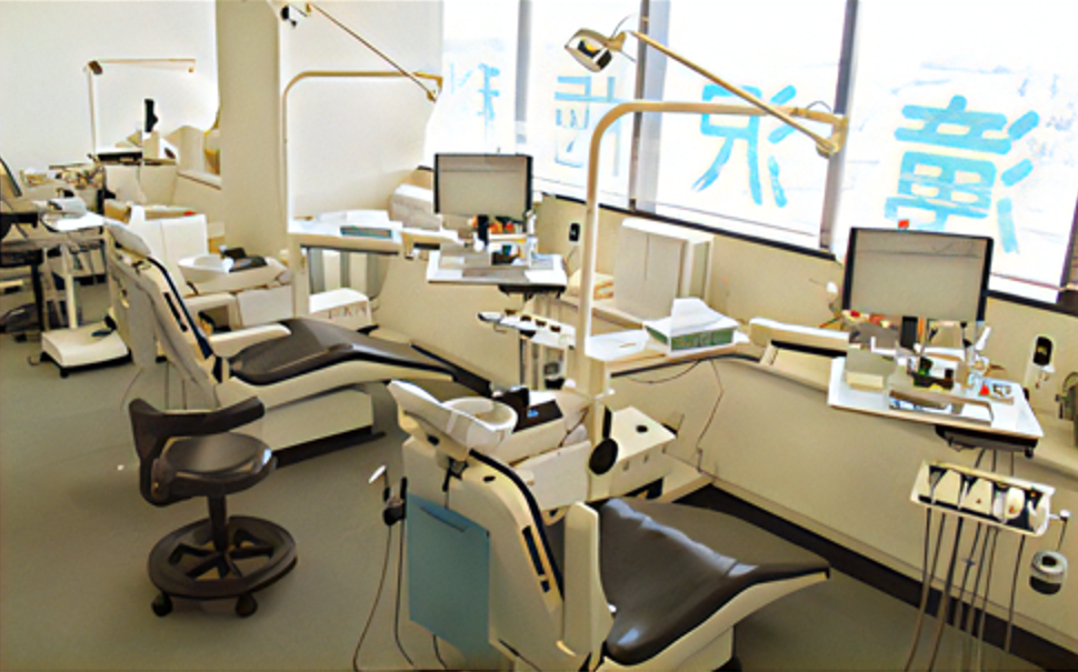 滝沢歯科医院 ①外観 ②診察室 ③待合室